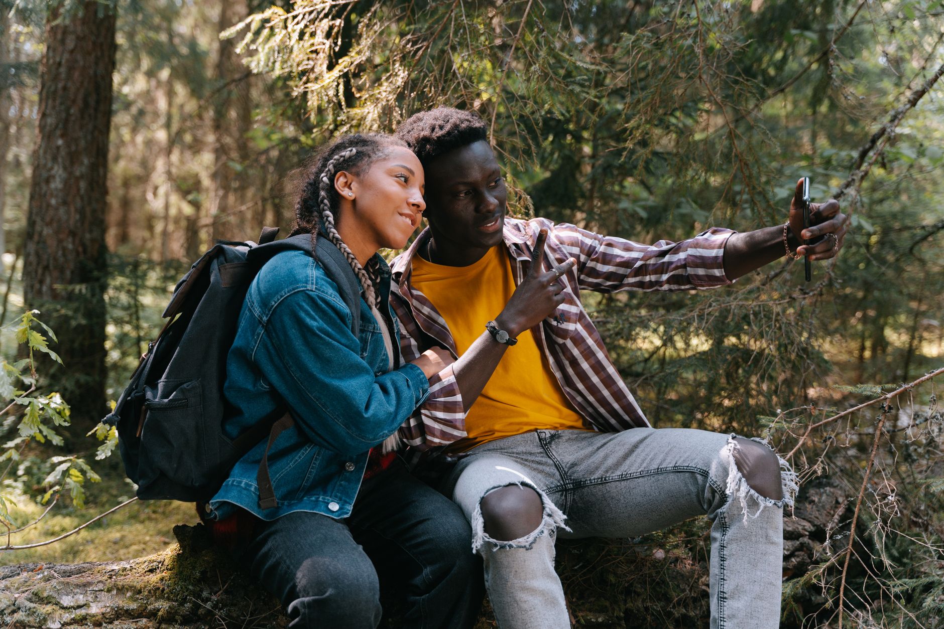 Married couple walking together outdoors during a season of shared growth